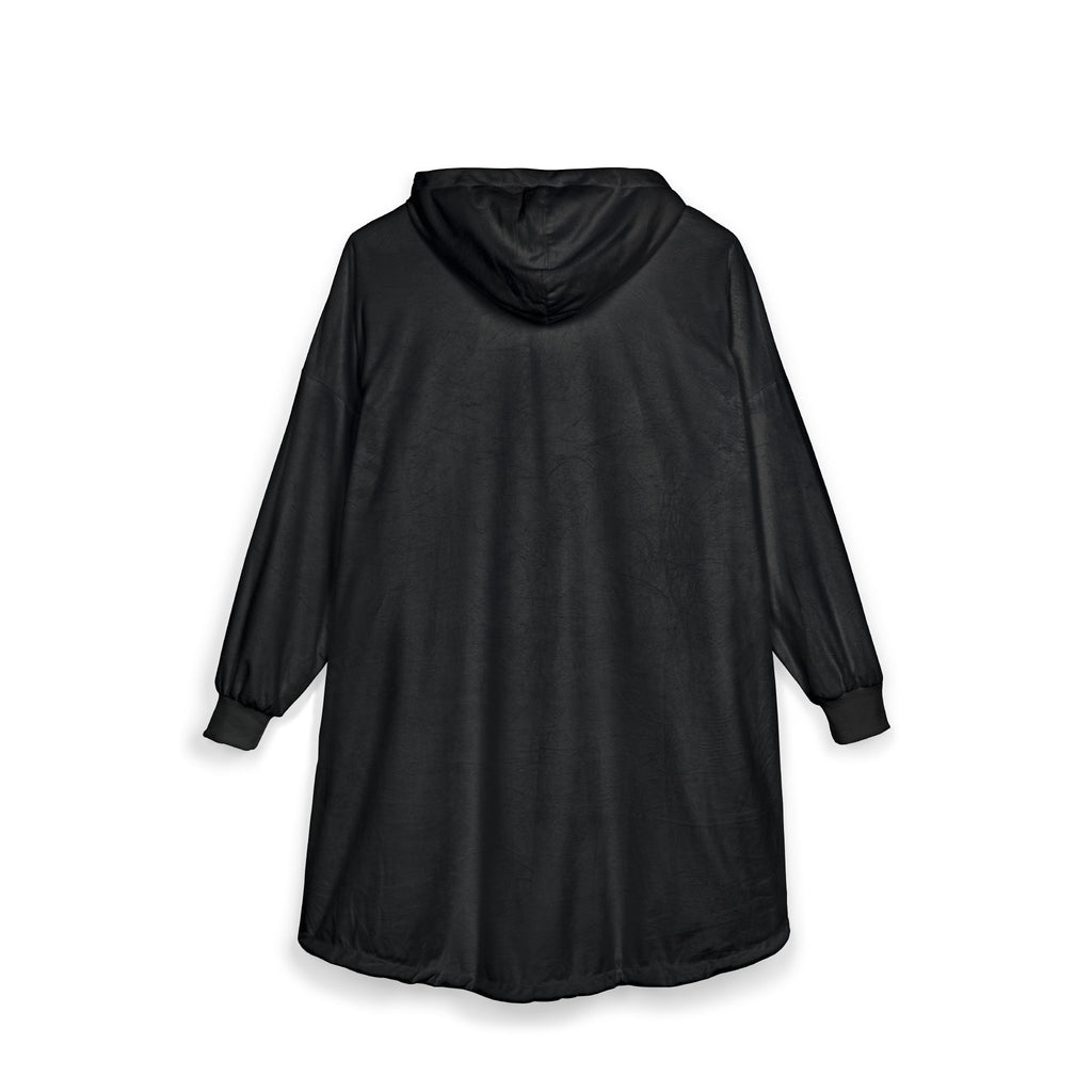 It's A New Day Hooded Blanket — Cozy Oversized Sherpa Hoodie with Positive Quote