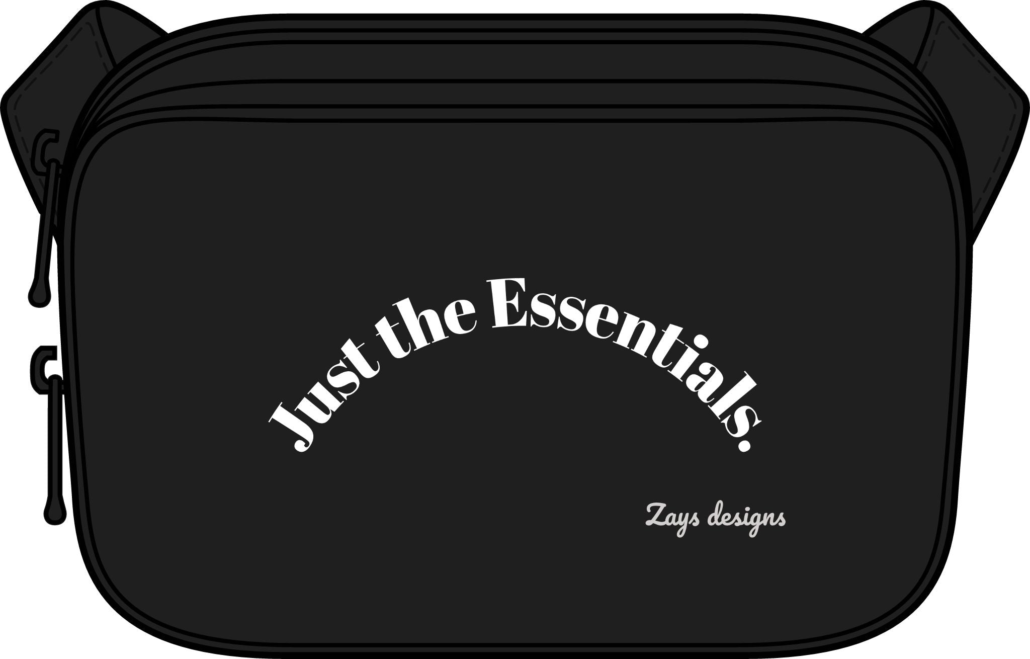 Just the Essentials Crossbody Bag — Matte Dual-Compartment Compact Shoulder Bag