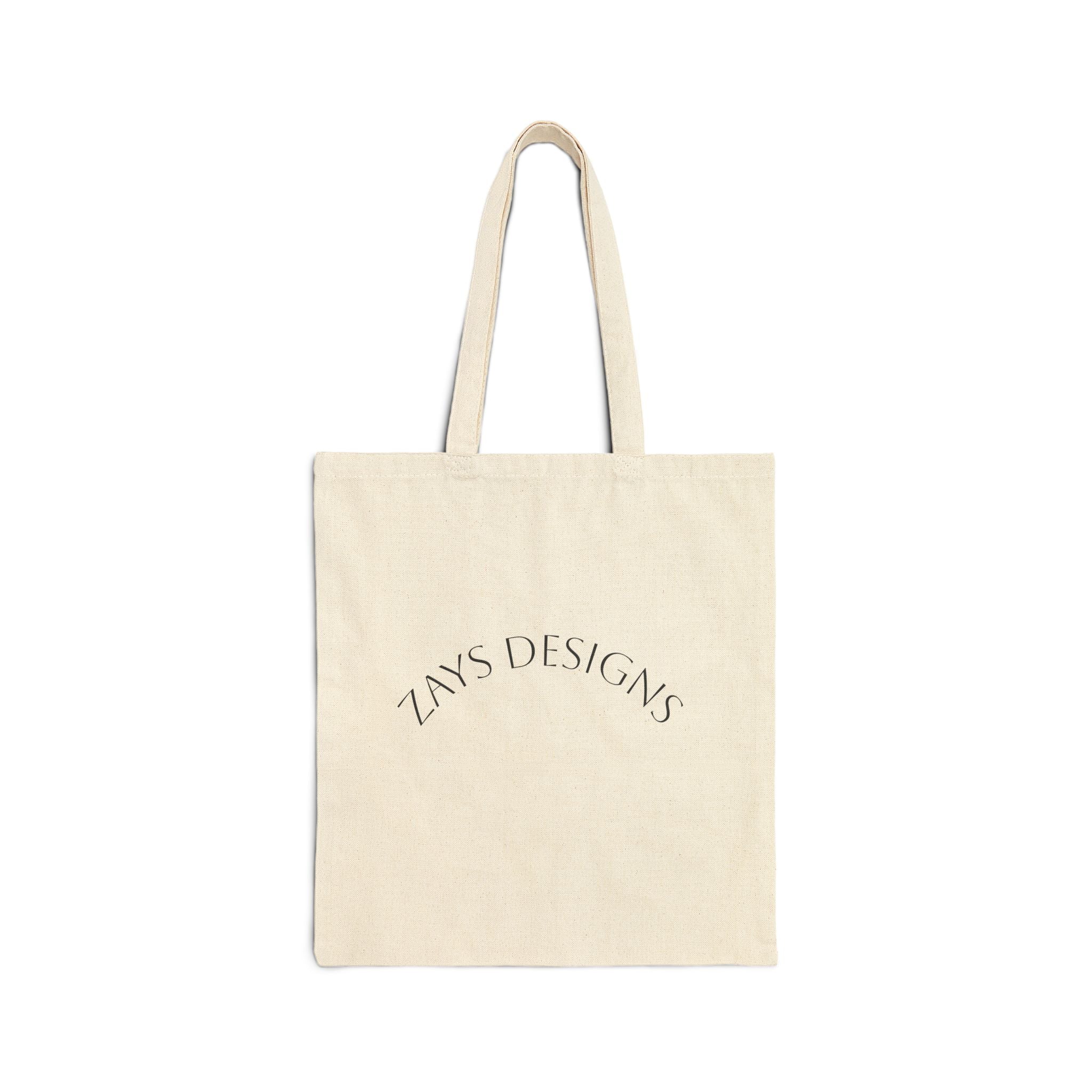 She Carries It All Cotton Tote Bag — Minimalist Canvas Grocery & Everyday Shopper