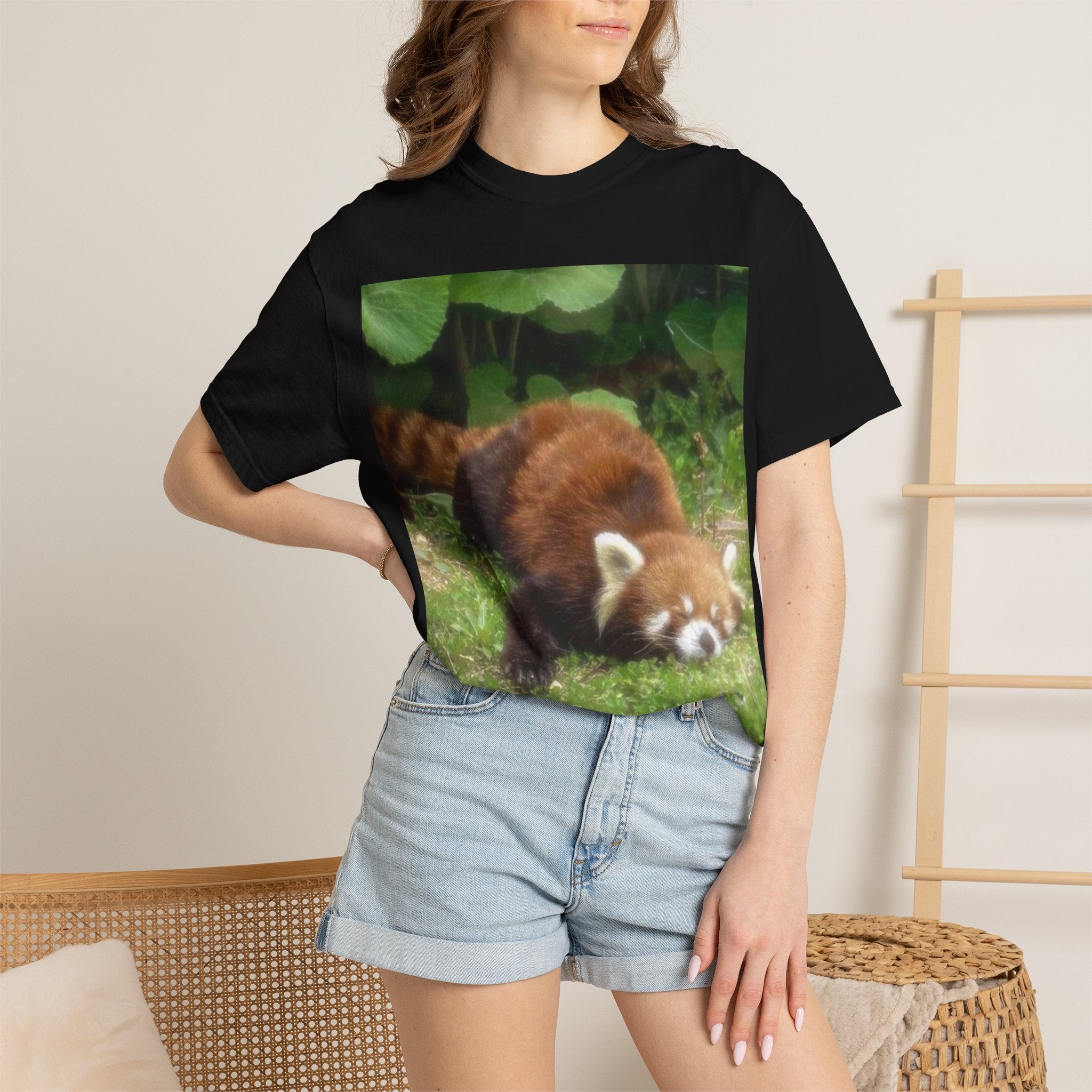 Red Panda Nap T-Shirt — Cute Wildlife Photo Tee