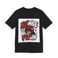 Not Made to Fit In T‑Shirt — Bold Graphic Tee with Beanie Character