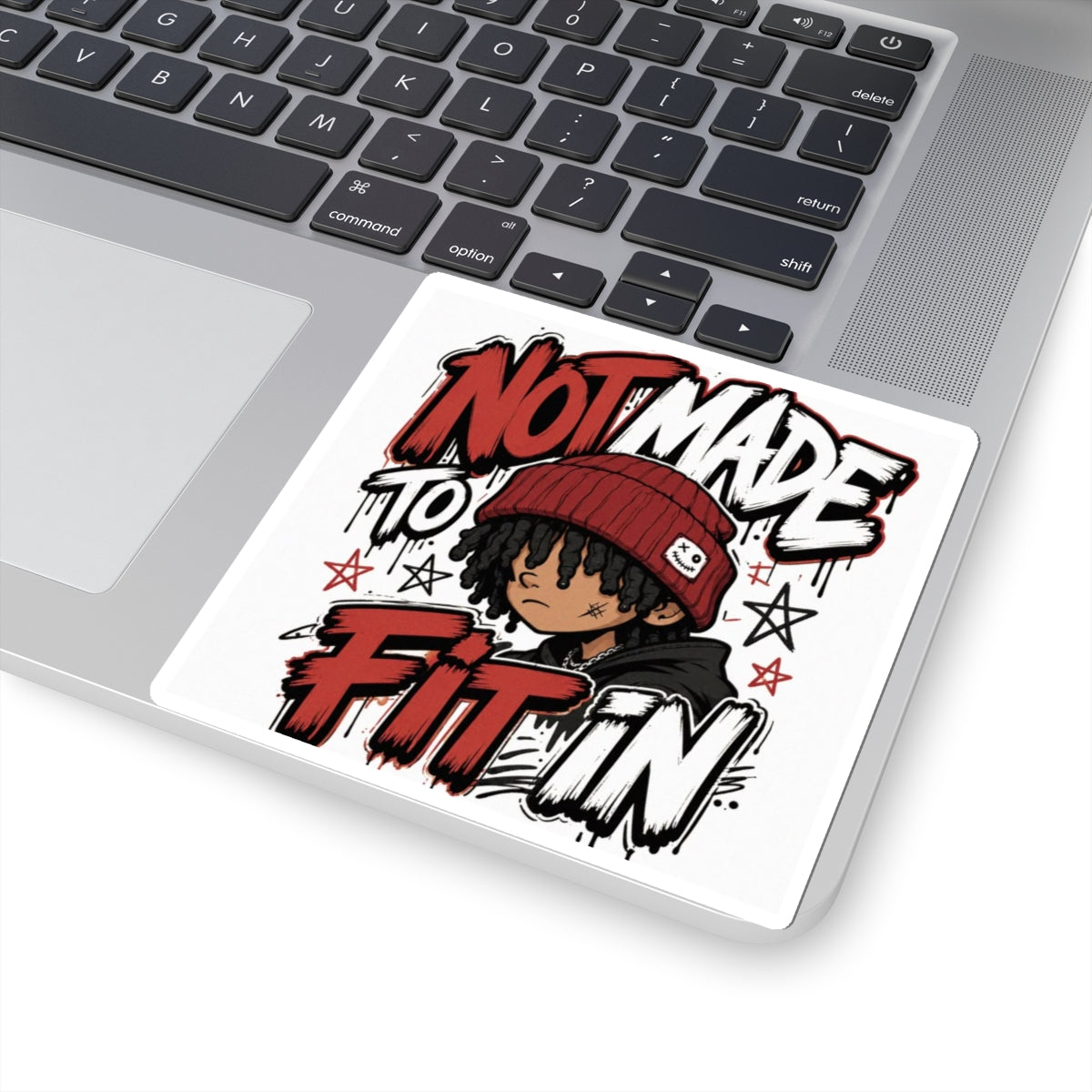 Not Made to Fit In Sticker — Urban Skateboard/Laptop Kiss-Cut Decal