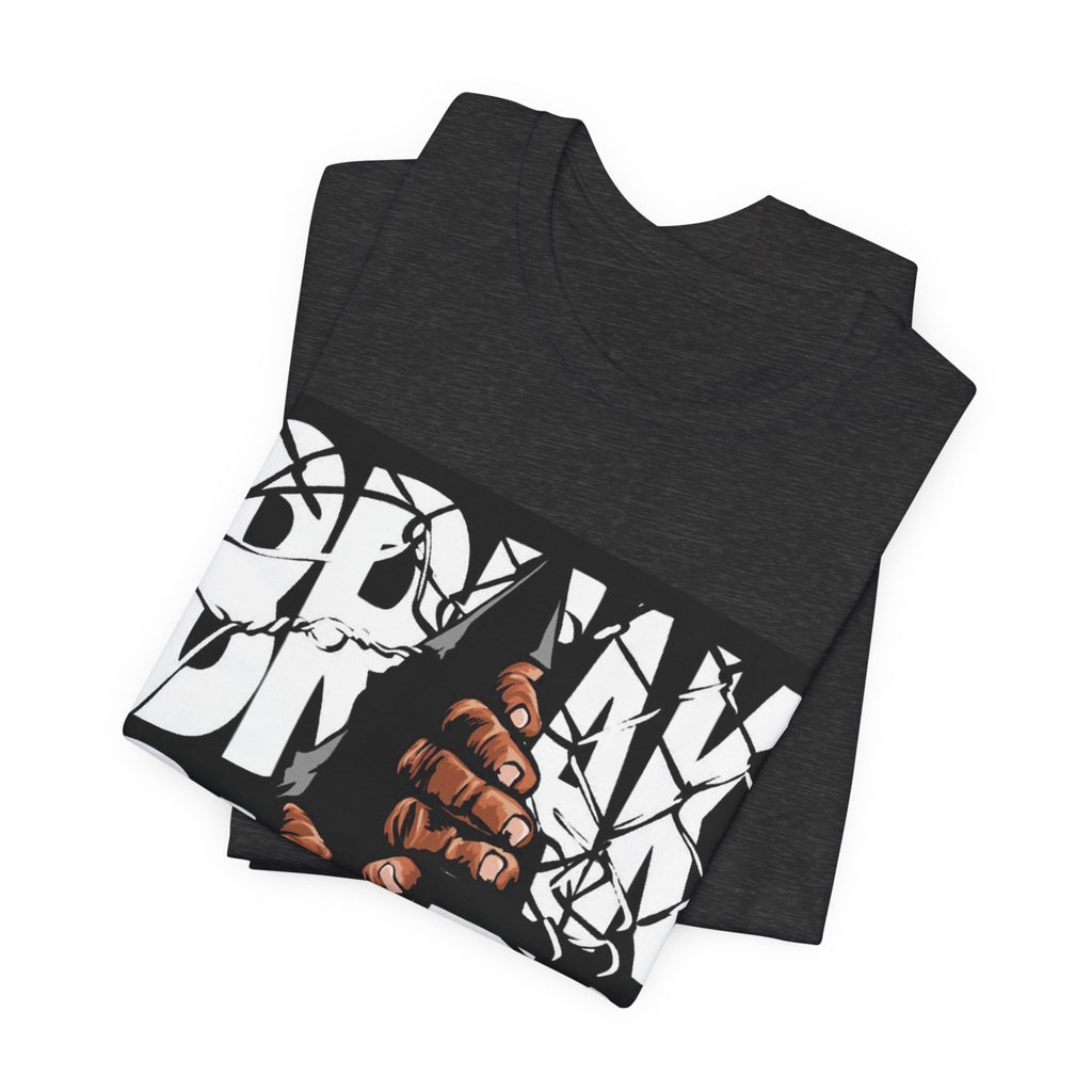 Break Rules Graphic Tee — Hands Breaking Chains Streetwear T-Shirt