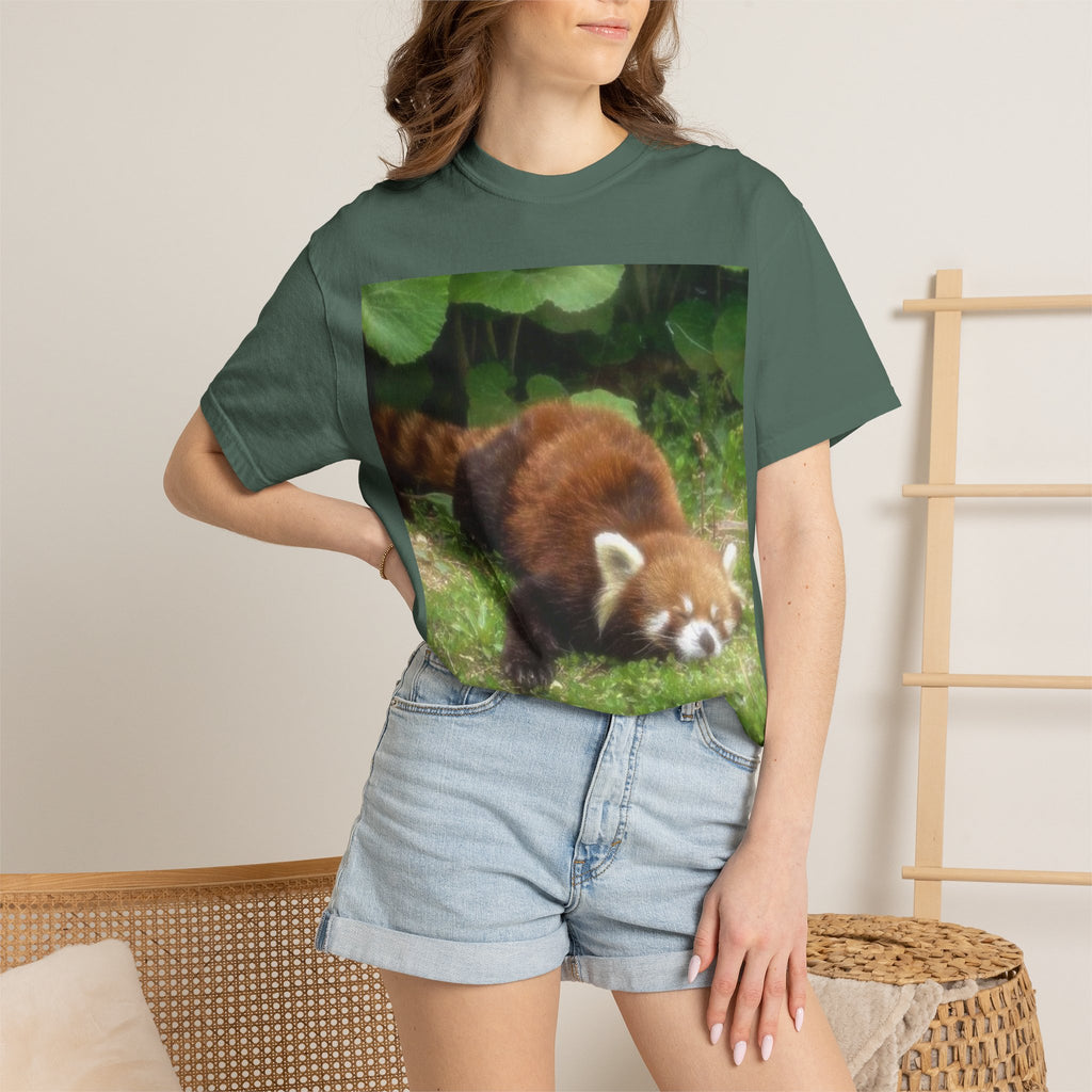 Red Panda Nap T-Shirt — Cute Wildlife Photo Tee