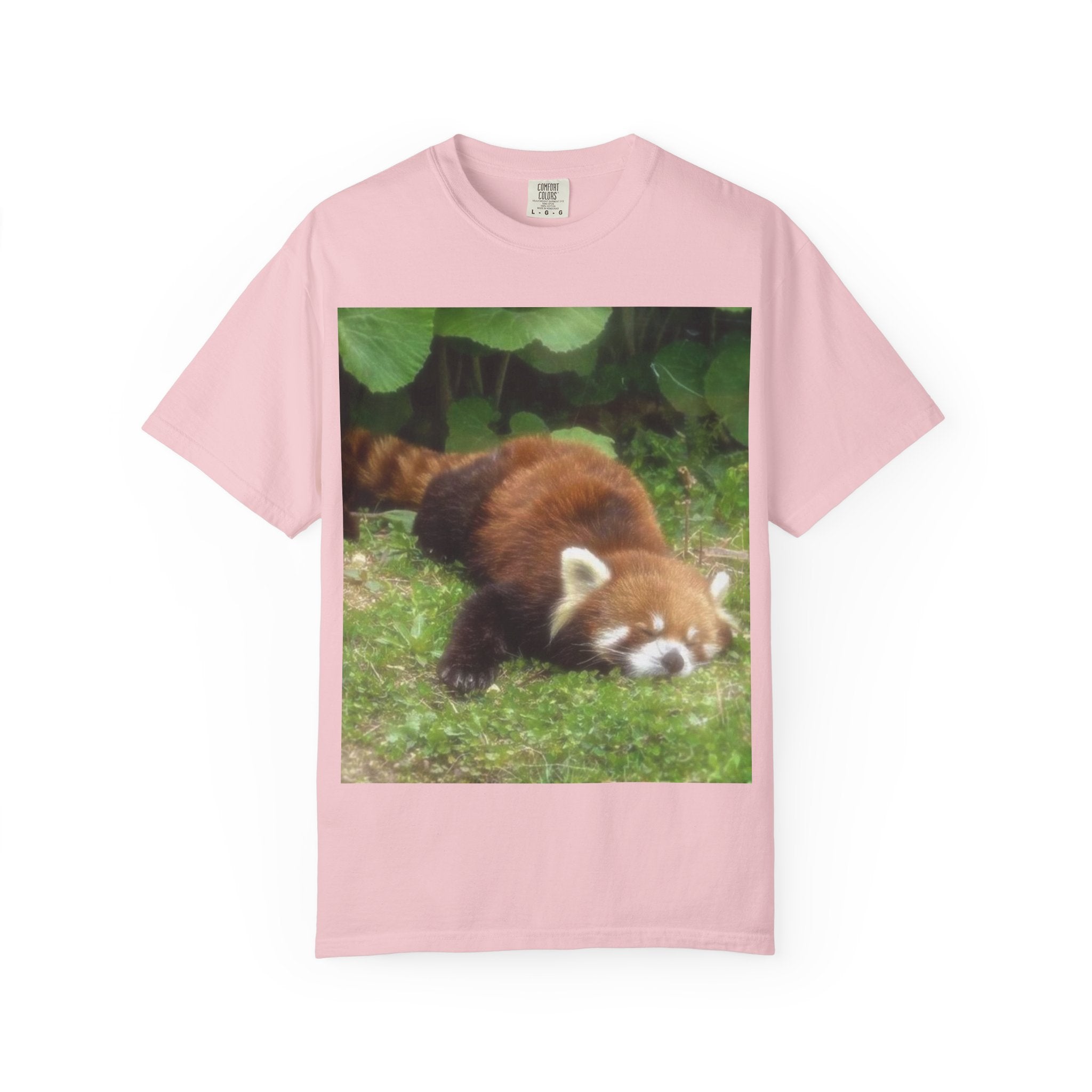 Red Panda Nap T-Shirt — Cute Wildlife Photo Tee