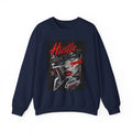 Crewneck Sweatshirt — 'Hustle' Graphic Streetwear Sweatshirt (Stay Grinding)