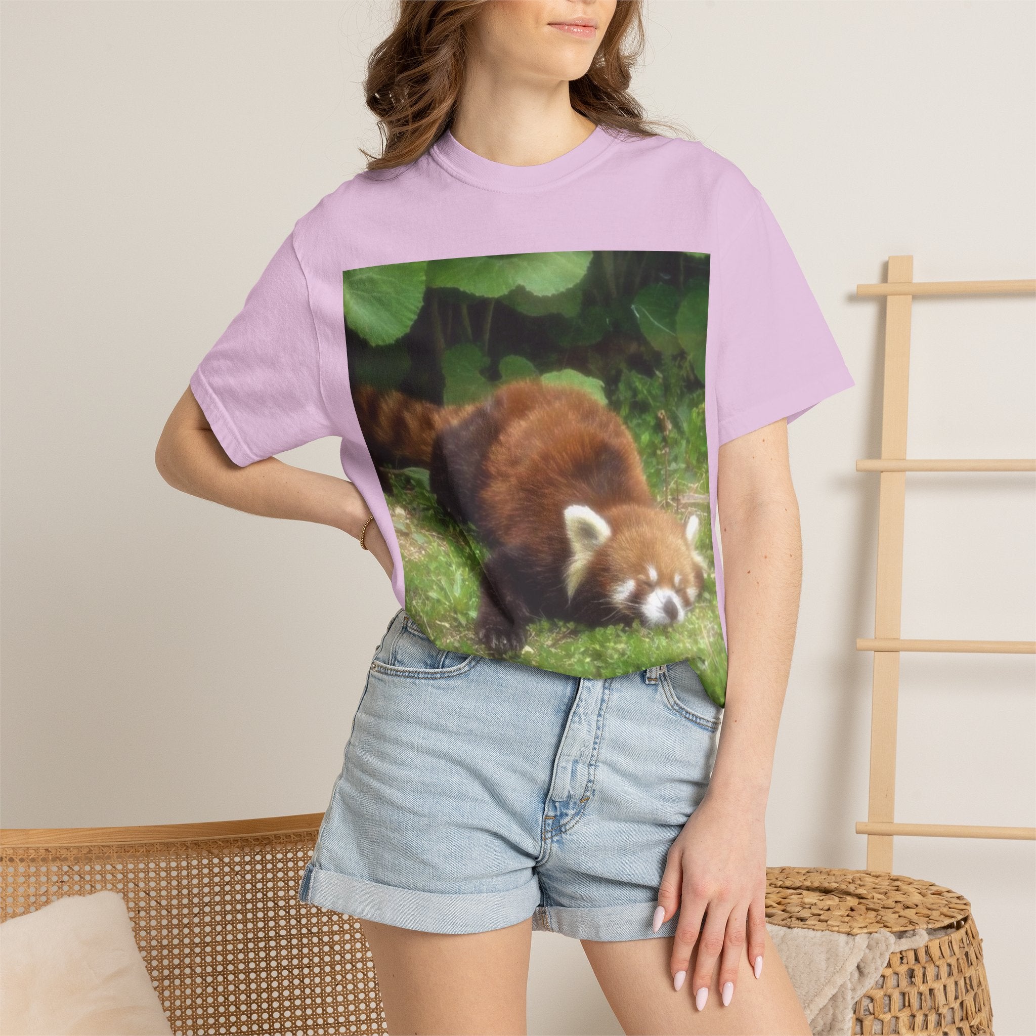 Red Panda Nap T-Shirt — Cute Wildlife Photo Tee