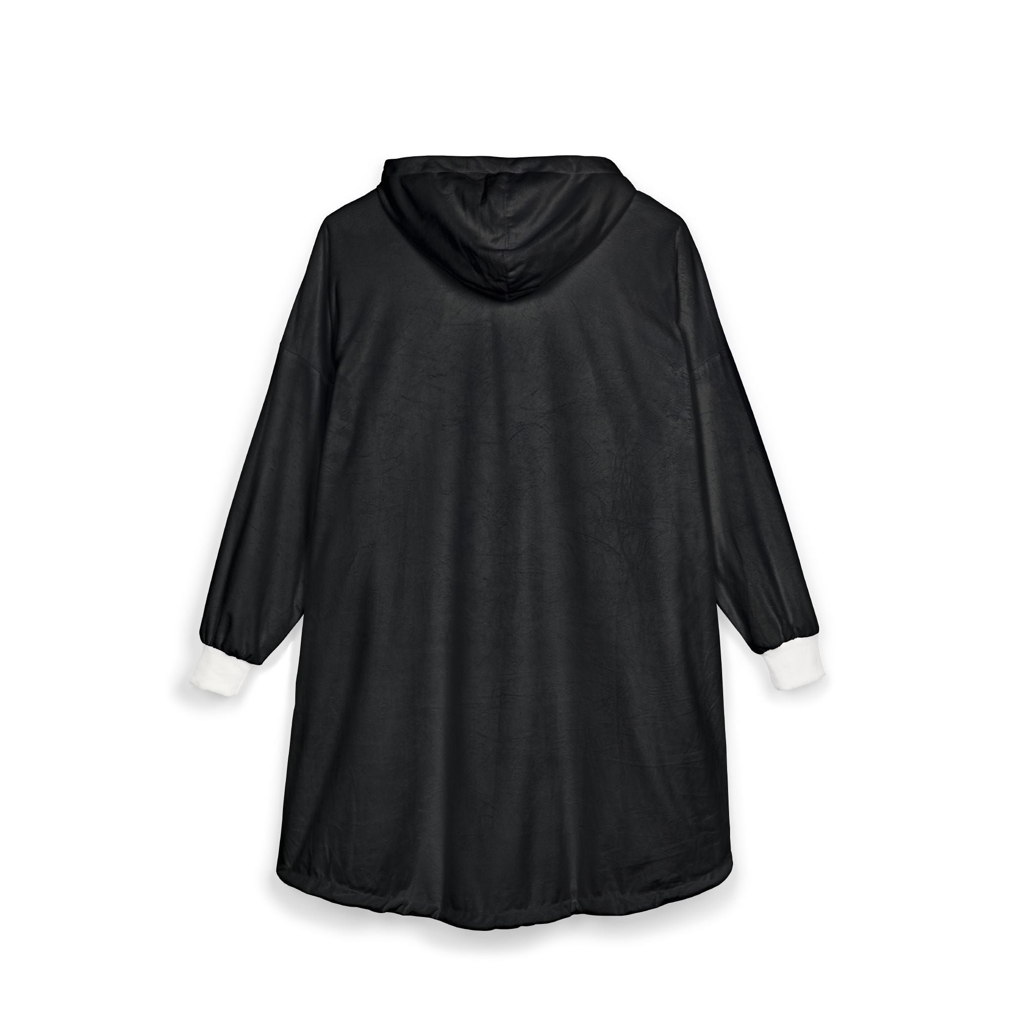 It's A New Day Hooded Blanket — Cozy Oversized Sherpa Hoodie with Positive Quote
