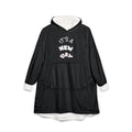 It's A New Day Hooded Blanket — Cozy Oversized Sherpa Hoodie with Positive Quote