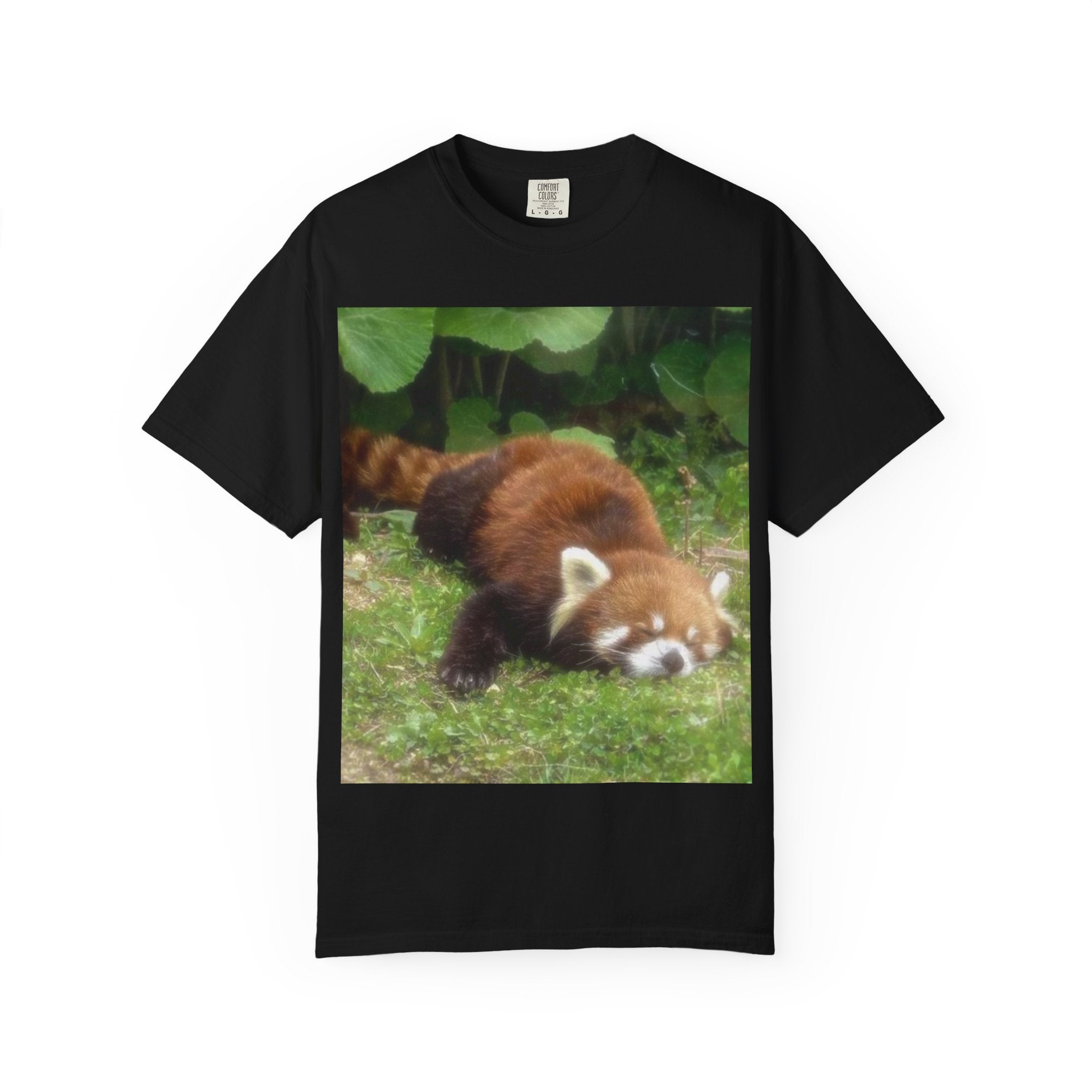 Red Panda Nap T-Shirt — Cute Wildlife Photo Tee