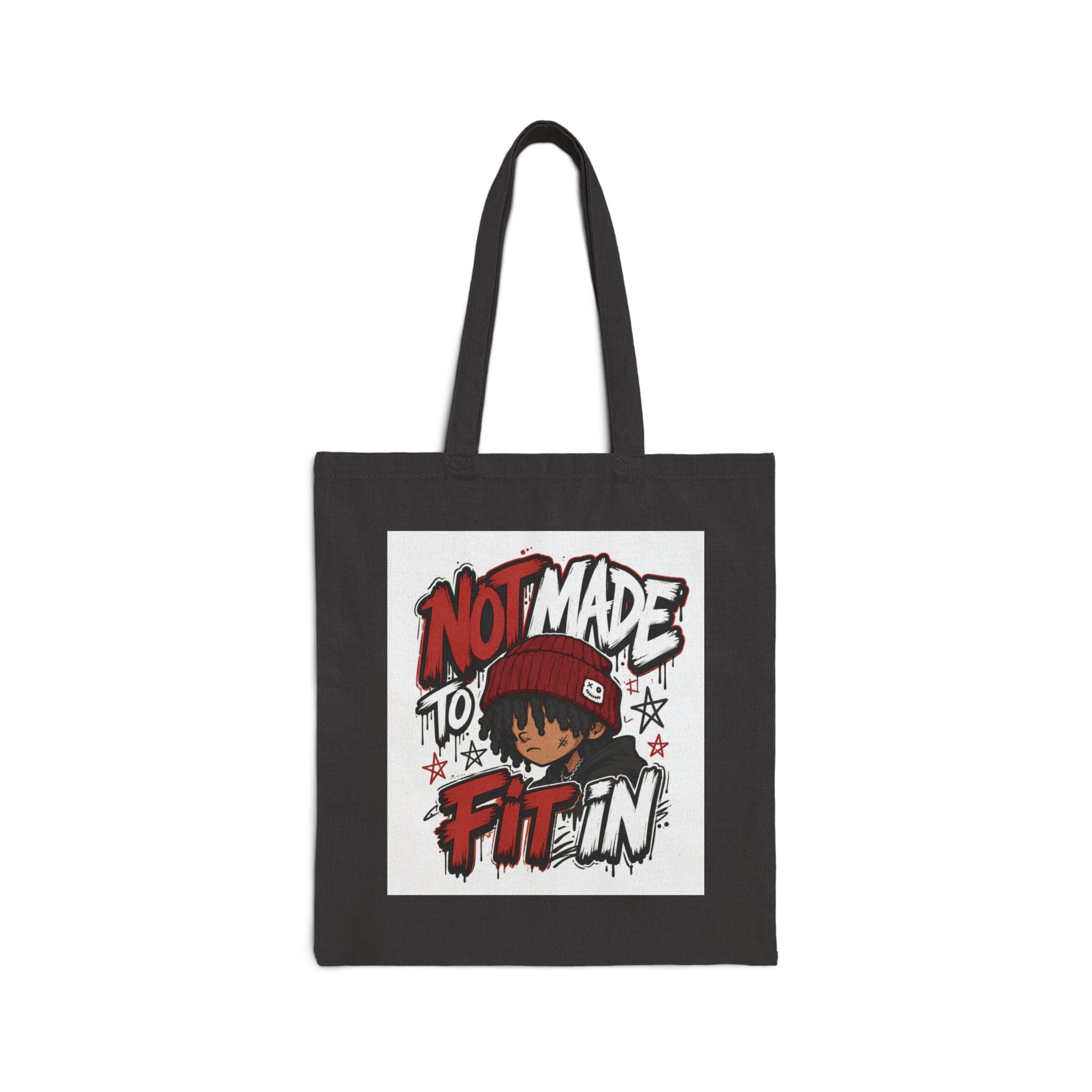 Not Made To Fit In Tote Bag — Graphic Canvas Shopper