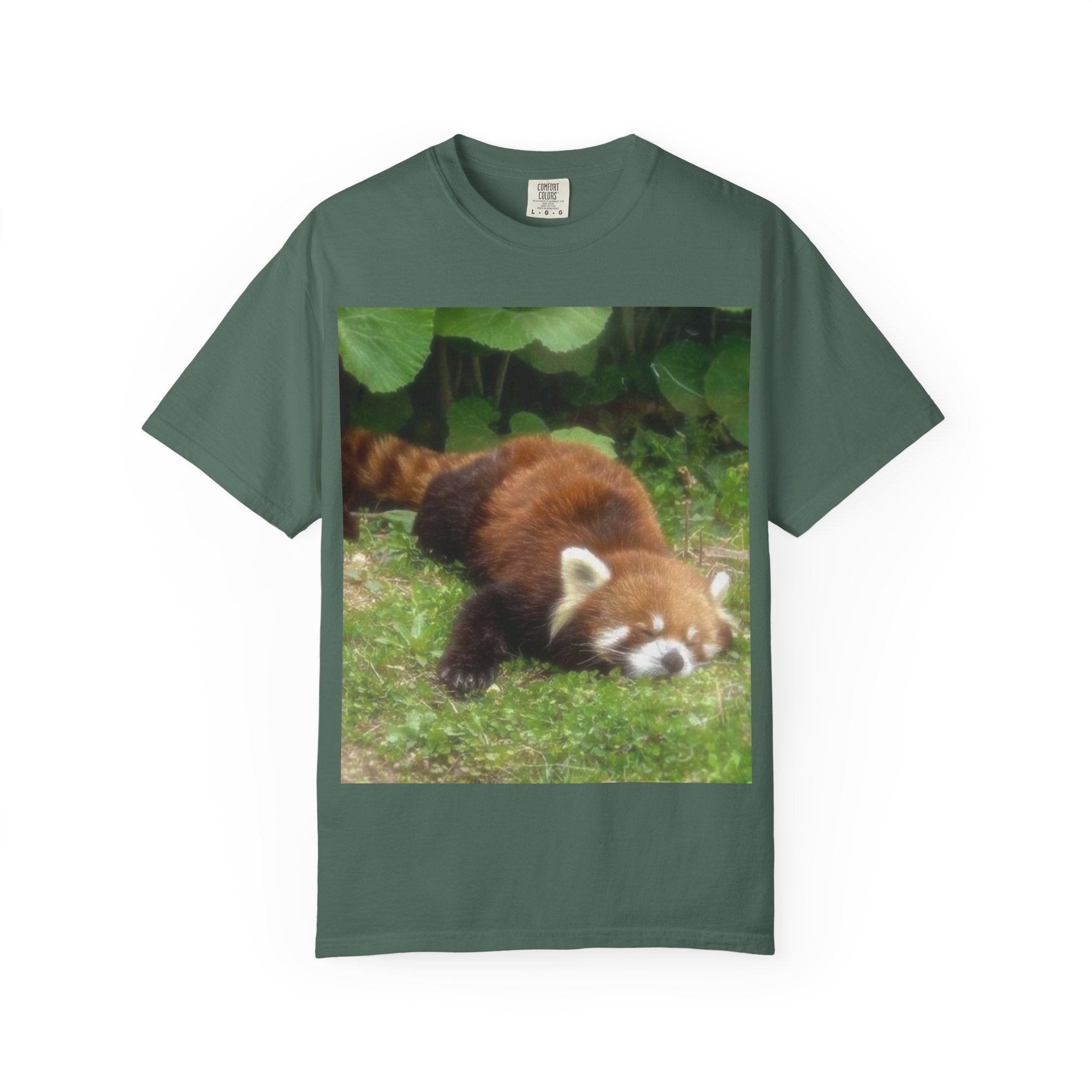 Red Panda Nap T-Shirt — Cute Wildlife Photo Tee