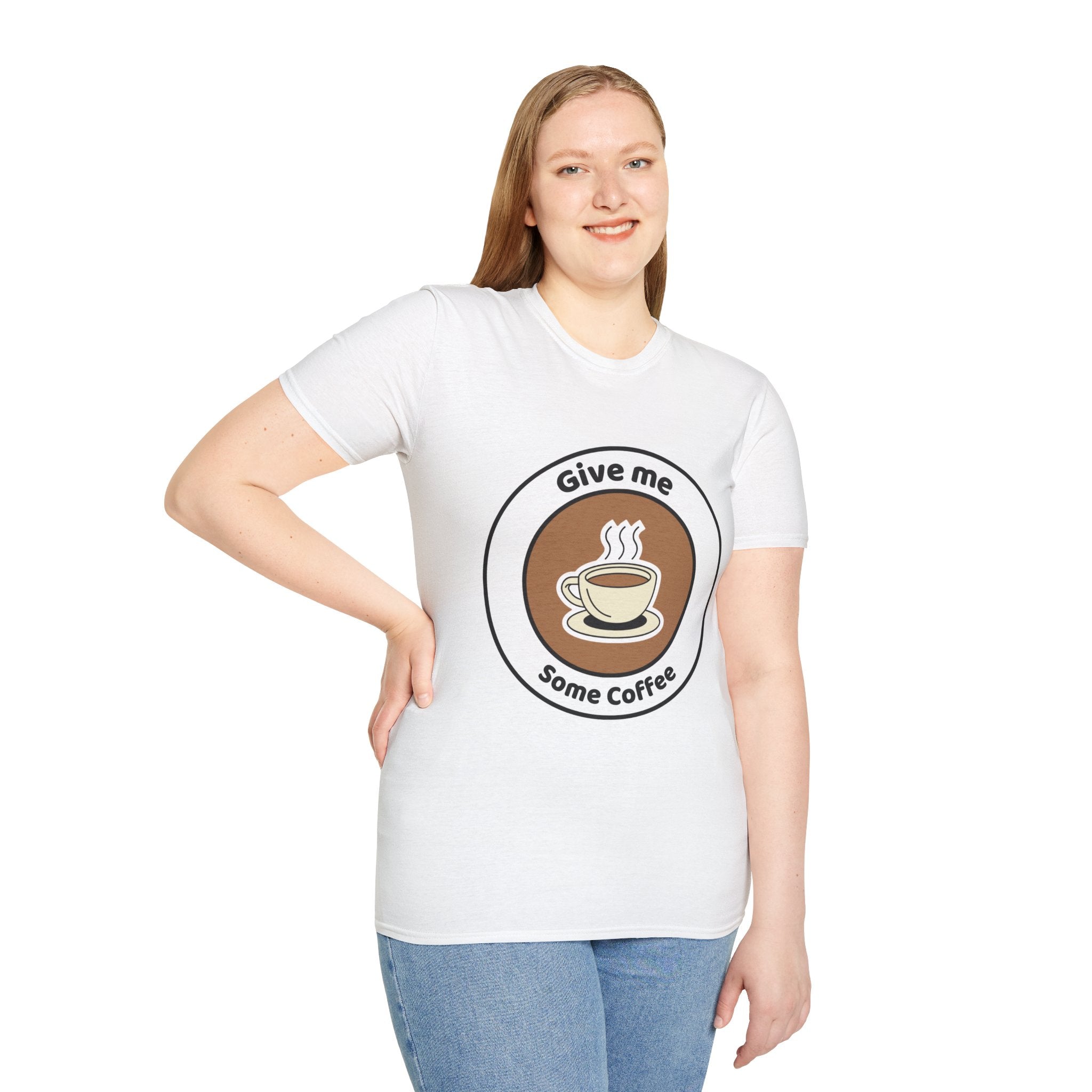 Coffee T‑Shirt — “Give Me Some Coffee” Graphic Tee
